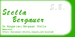 stella bergauer business card